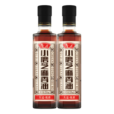 鲁花小磨芝麻香油350ML*2