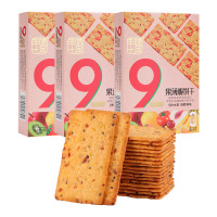 丰味十足薄饼180g*3(九果薄饼)饼干办公室零食网红下午茶早餐休闲食品