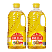 鲁花油酸多多花生油900ml*2瓶