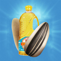 鲁花厨中香浓香葵花仁油1.6L*1瓶