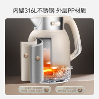 苏泊尔(SUPOR)电热水壶 2L无缝内胆316L不锈钢恒温水壶 SW-20J01P