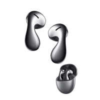 HUAWEI FreeBuds 5半入耳式降噪蓝牙耳机 水滴设计超磁感澎湃单元 音乐游戏运动耳机 至臻版冰霜银
