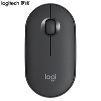 罗技(Logitech)Pebble鹅卵石 无线蓝牙鼠标 石墨黑 笔记本电脑鼠标