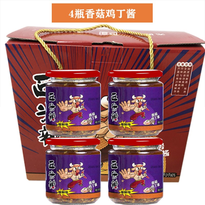 苏米丰香菇鸡丁酱(210g/瓶*4瓶/盒)