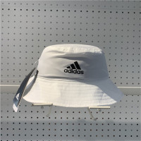 阿迪达斯adidas帽子女帽大童白色渔夫帽运动帽休闲帽GE4740