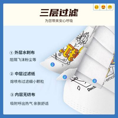 袋鼠医生(DR.ROOS)emojiip联名医用外科口罩一次性三层