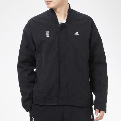 阿迪达斯(adidas) 男装22秋季武极系列运动服跑步训练棒球服透气飞行员立领外套夹克GP0904