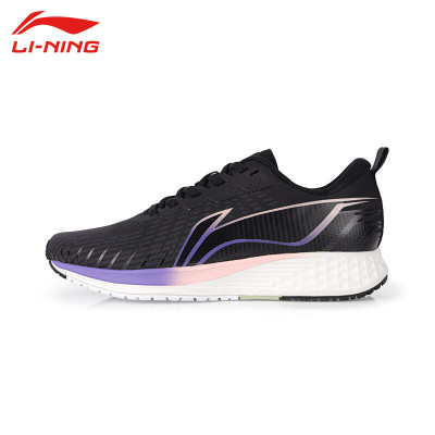 李宁(LI-NING)2022运动时尚跑步系列赤兔舒适透气女子弹性竞速跑鞋ARMS022-3