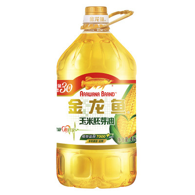 金龙鱼 玉米胚芽油4L 非转基因食用油炒菜烹饪玉米油大桶装