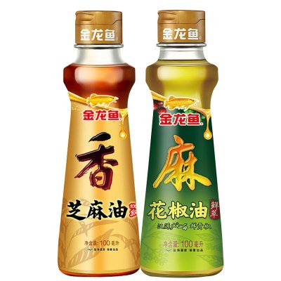 金龙鱼芝麻油100ml+金龙鱼花椒油100ml