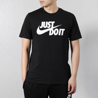 耐克(NIKE)情侣短袖T恤衣服 男女同款学生休闲宽松纯棉舒适休闲针织班服上衣