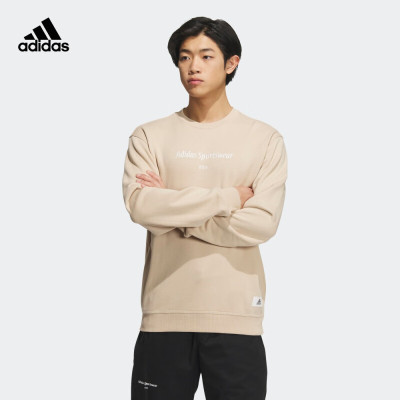 阿迪达斯(adidas)轻运动男装秋季新款运动圆领套头卫衣IQ1370