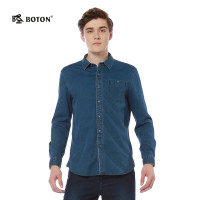 波顿BOTONDMS601长袖衬衫工作服XSSMLXLXXLXXXL(单位:件)彩蓝