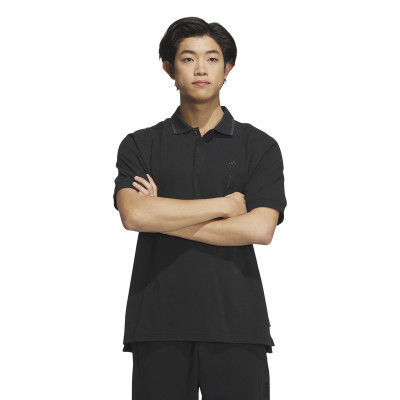 阿迪达斯(adidas)WujiPoloShirt武极系列领口边饰运动休闲短袖Polo衫男款黑色IP4914