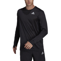 阿迪达斯(adidas)男装舒适圆休闲领长袖运动T恤H58590