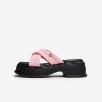 他她夏时尚简约百搭厚底舒适拖鞋女YAK01BT3