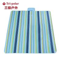 三极户外Tri-Polar便携野餐垫帐篷地垫防潮垫TP1201蓝彩条200*140cm