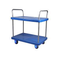 苏识 CWHL-48 48*72cm全塑轮 无护栏平板手推车 (计价单位:辆) 蓝色
