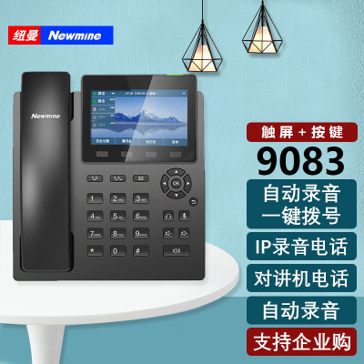 纽曼(Newmine) HL2008TSD-9083(R) 4500小时 IP录音电话机座机 (计价单位:台) 黑色