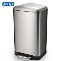 科力邦(Kelibang) KB1084 脚踏款0.35mm410无指纹不锈钢+PP,ABS塑料 20L 垃圾桶 (计价