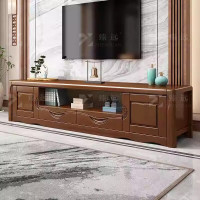 臻远 ZY-DSG-004 简约实木电视柜可伸缩电视柜