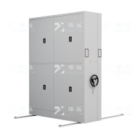 臻远ZY-MJJA-09 电动密集架移动档案柜钢制轨道密集柜 通双节 一列二组