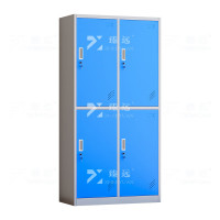 臻远ZY-GYGC-52 彩色员工更衣柜存包柜浴室换衣柜健身房多储物柜 四白框蓝