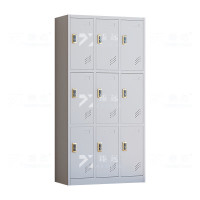 臻远 ZY-GYGC-108 员工更衣柜感应锁存包柜浴室换衣柜健身房多储物柜 九纯白