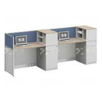 臻远 ZYGW-085职员桌办公桌屏风工作卡位 直排双人位