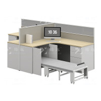 臻远 ZYGW-098职员桌办公桌屏风工作卡位 T型双人位