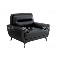 臻远ZYJJ-80302 简约现代商务会客洽谈公司接待沙发西皮单人位