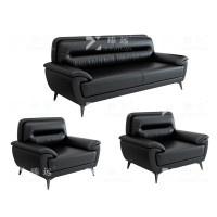 臻远ZYJJ-80304 简约现代商务会客洽谈公司接待沙发西皮3+1+1