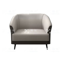 臻远ZYJJ-80320 简约现代商务会客洽谈公司接待沙发西皮单人位