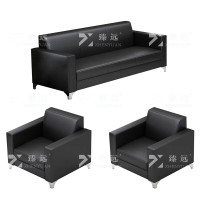 臻远ZYJJ-80328 简约现代商务会客洽谈公司接待沙发西皮3+1+1