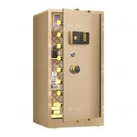 臻远ZY-NW-BXGS-60全钢实心保险柜办公防盗保险箱 高120cm金色指纹款