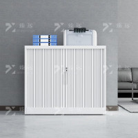 臻远ZY-WJGC-37卷柜推拉矮柜文件柜 纯白760高卷柜