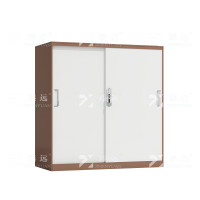 臻远ZY-WJGC-60 移文件柜档案柜套色矮柜落地书柜 925铁移咖白