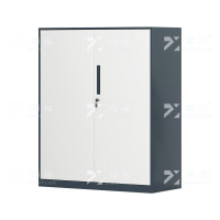 臻远ZY-WJGC-81 文件柜窄边矮柜拆装档案柜落地书柜 760铁灰白