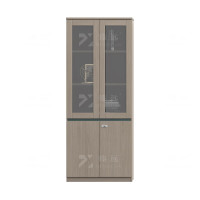 臻远ZY4082010 木质文件柜储物柜资料柜老板桌大班台配套书柜背柜