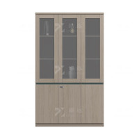 臻远ZY4082011 木质文件柜储物柜资料柜老板桌大班台配套书柜背柜