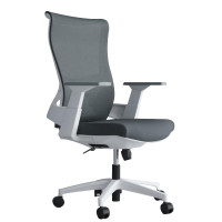 臻远ZY-BGY-15 办公椅转椅人体工学椅电脑椅会议椅办公椅子学习椅白色