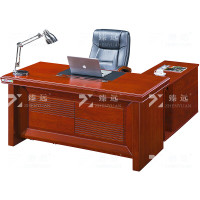 臻远ZY051104油漆家具老板桌大班台办公桌主管经理桌含副柜 1.6米