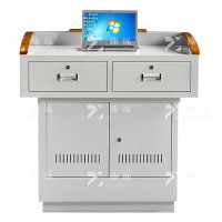 臻远 ZY-DMTYJT-05 多媒体电脑桌钢制桌面1000*700*1000