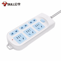 公牛(BULL)609(B)袋装延长线插座(4024)3*1.5*10m*6H