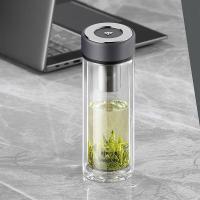 万象 双层玻璃杯 V382RL水泥灰290ML