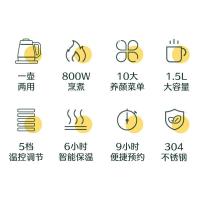 苏泊尔 SW-15YT01养生壶孔雀绿 温控器升级