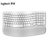 Logitech罗技 WAVE KEYS 人体工学键盘白色