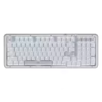罗技(Logitech) K580 无线蓝牙键盘 便携超薄键盘 平板键盘 白色芍药白