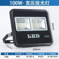 匹牧PM-TPD-0005足瓦高亮度led贴片方形投光泛光灯防水户外灯100W 隔离驱动中性光 单位:个