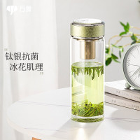 万象 钛银单层玻璃杯 TU28金珍珠640ML